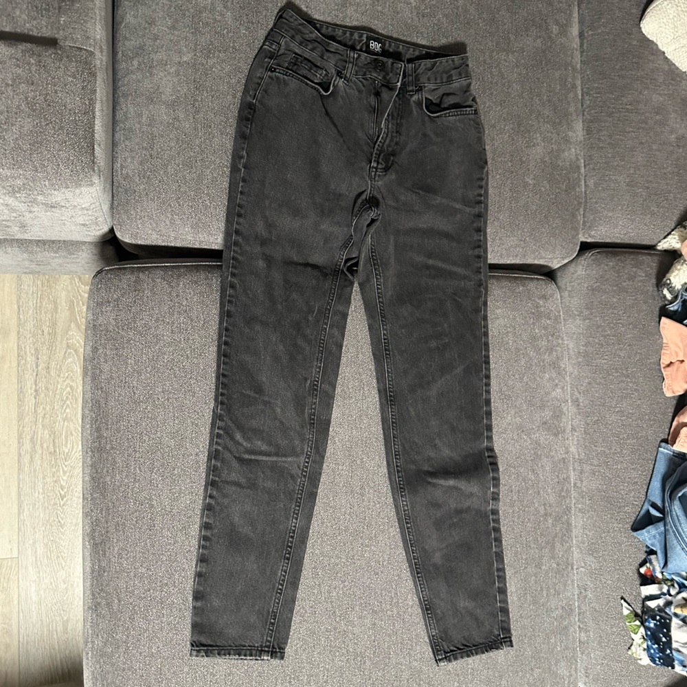 BDG Charcoal Black Denim Mom Jeans